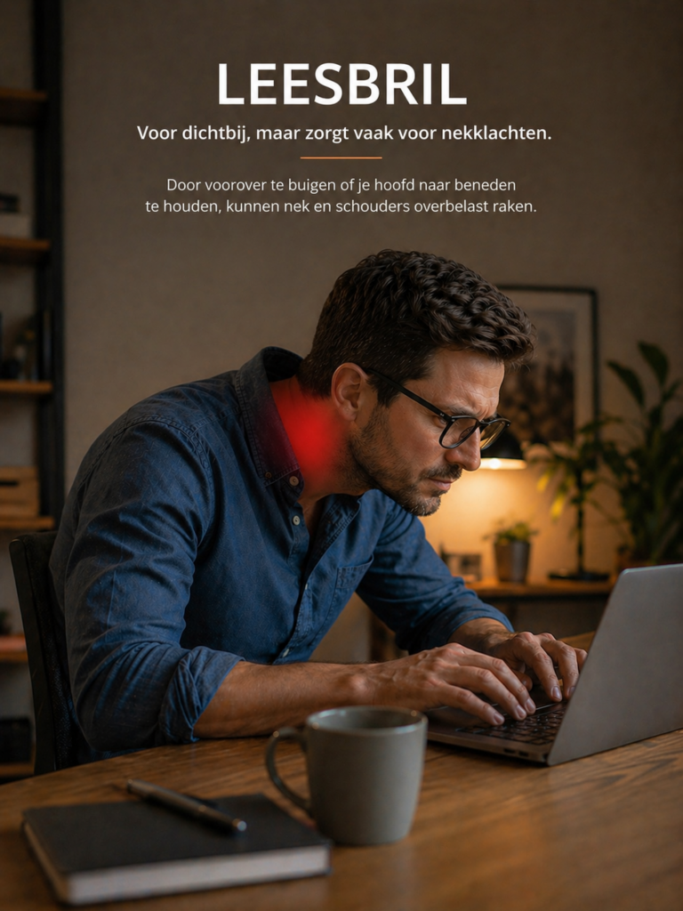 computerwerk met leesbril